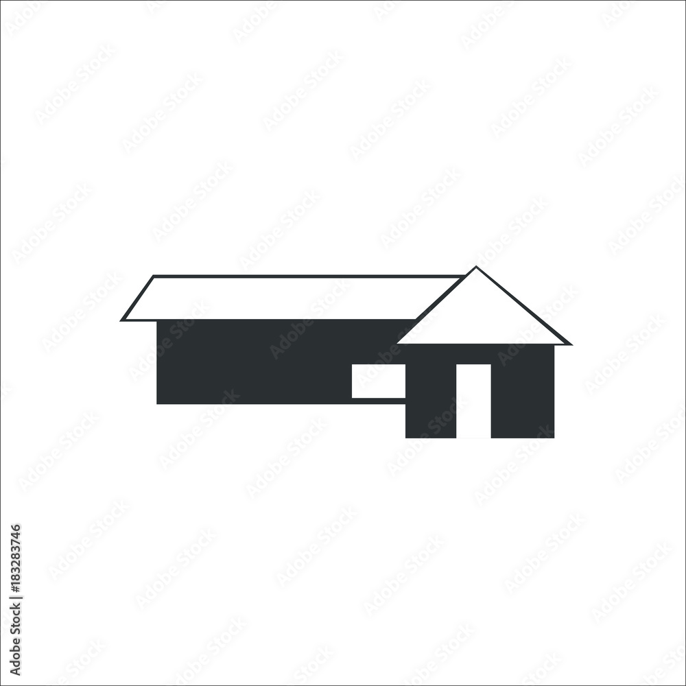 Building icon. House Building icon. House
