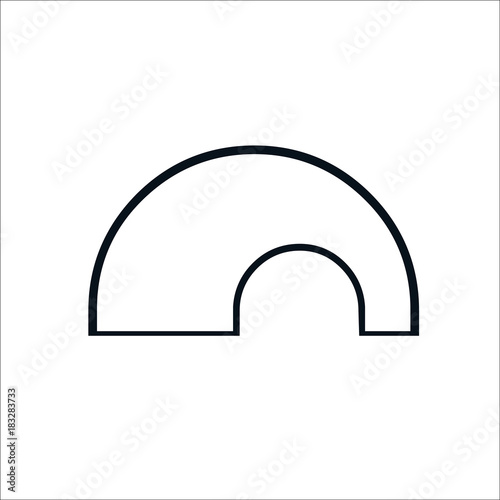 Tunel icon. Vector Illustration