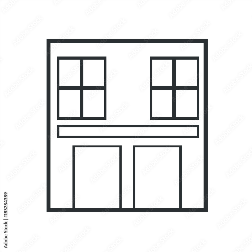 Building icon. House Building icon. House