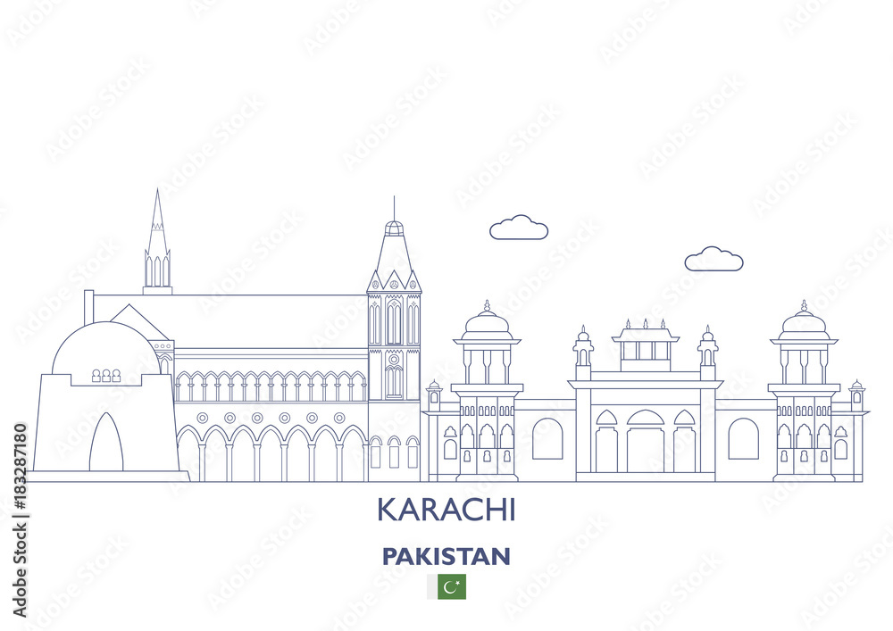 Karachi City Skyline, Pakistan