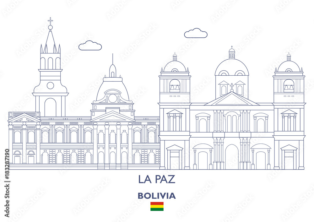La Paz City Skyline, Bolivia