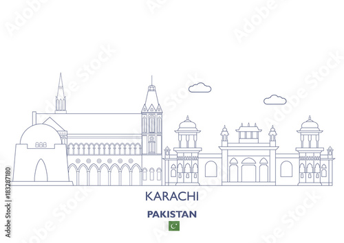 Karachi City Skyline, Pakistan