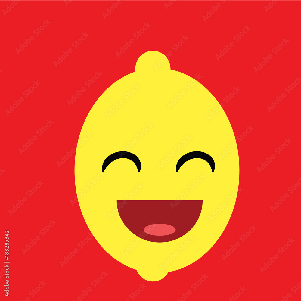 cute and funny vector design of a lemon cute and funny vector design of a lemon