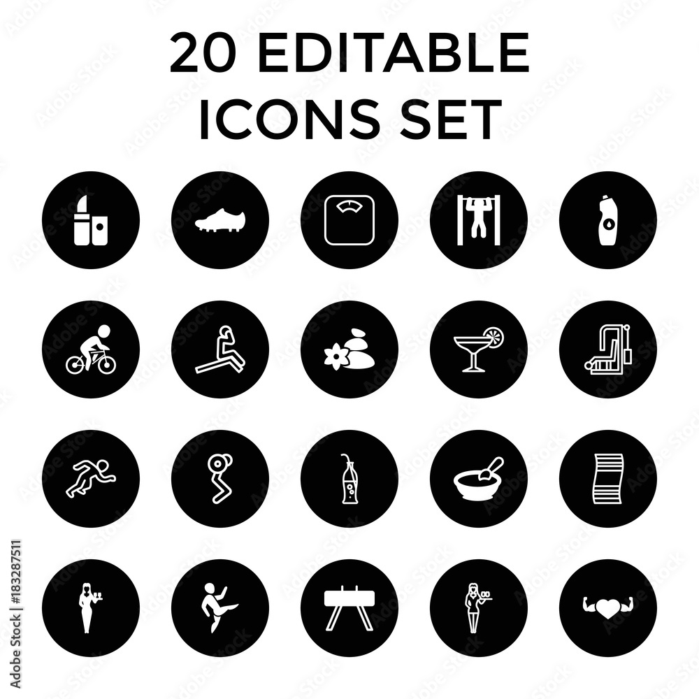 Lifestyle icons. set of 20 editable filled and outline lifestyle icons Lifestyle icons. set of 20 editable filled and outline lifestyle icons