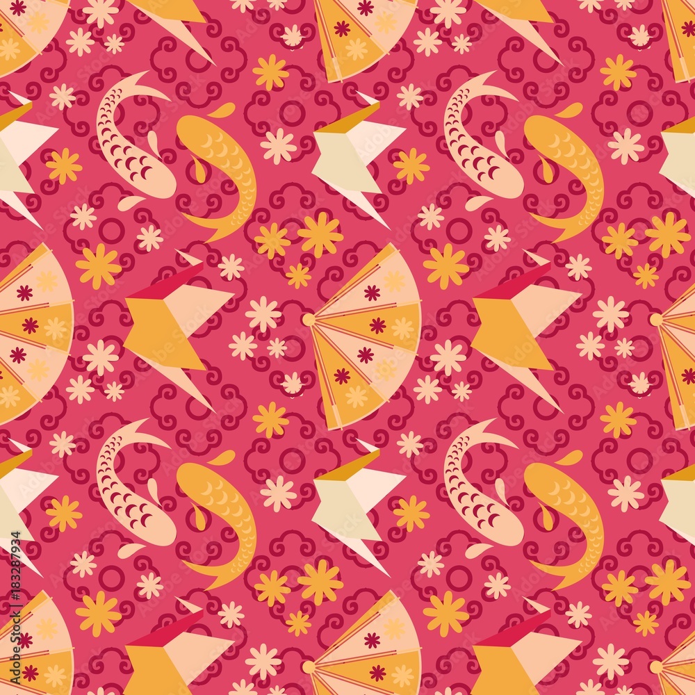Seamless abstract Japanese pattern Seamless abstract Japanese pattern