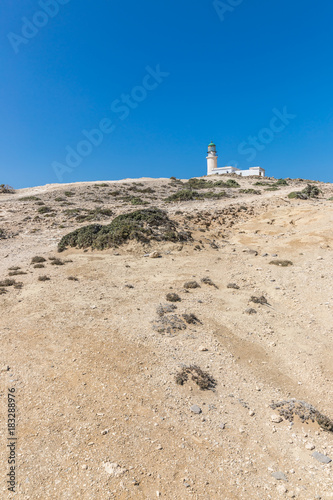 Prasonisi National Park on the southern end of Rhodes in Greece 