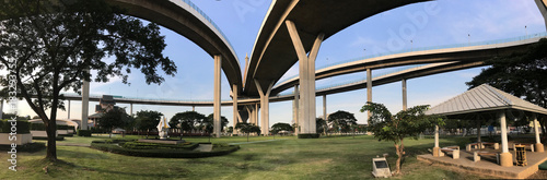 Panorama from the Bhumibol Bridge