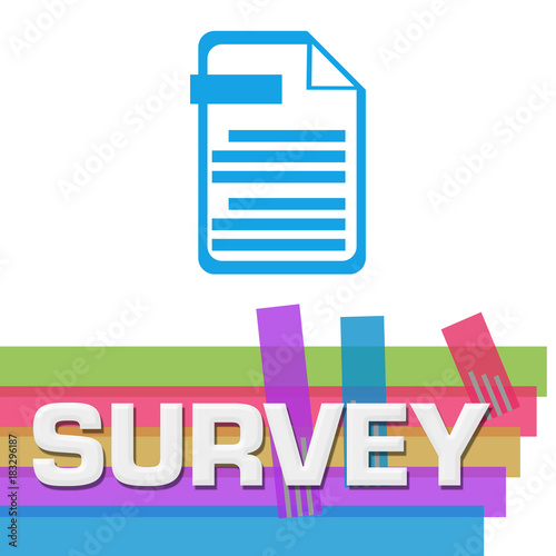 Survey Abstract Colorful Stripes Square 