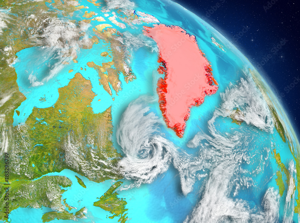 Greenland from orbit