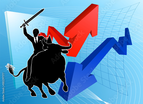 Bull Market Winner Concept