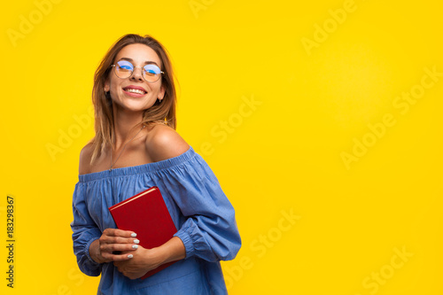 Woman with book