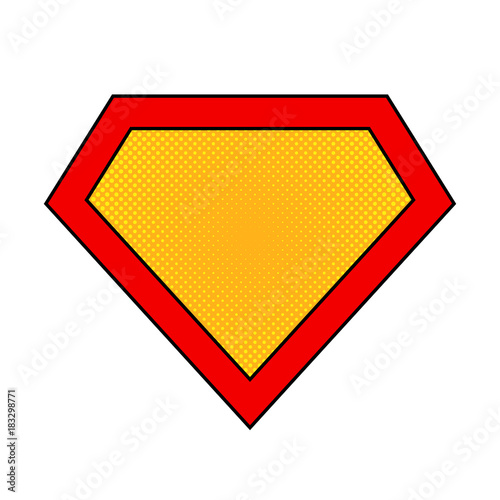 Superhero logo. Vector illustration. photo