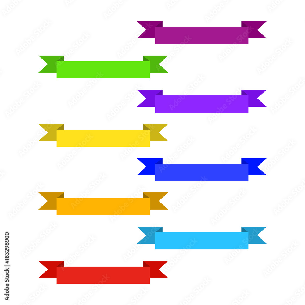 Ribbon icons. Vector illustration. Ribbon icons. Vector illustration.