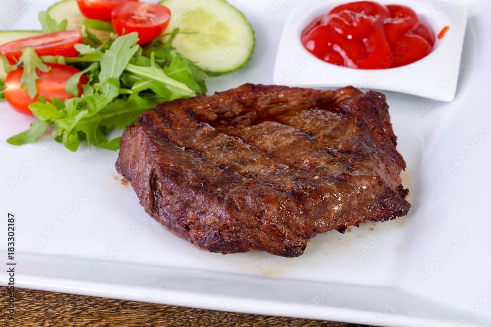 Beef steak with sauce Beef steak with sauce