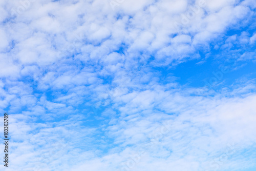 Beautiful background from blue sky and white cloud.