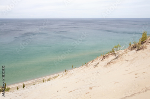 Pristine dunes  at Lake Michigan