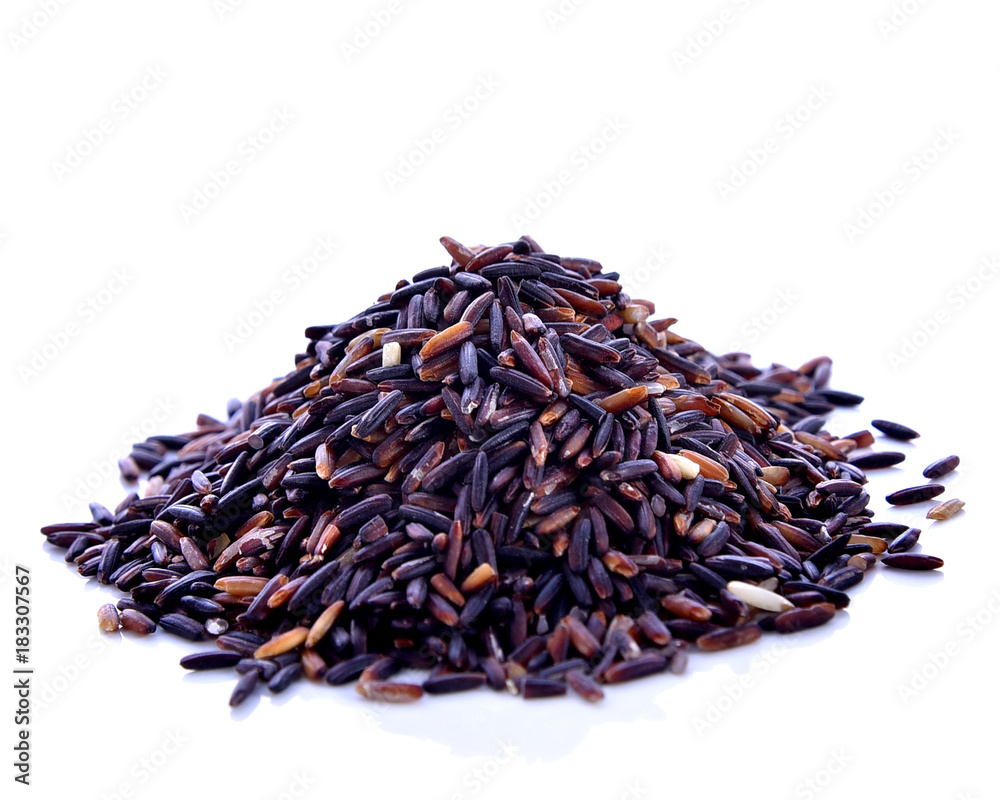 Rice berry on white background Rice berry on white background