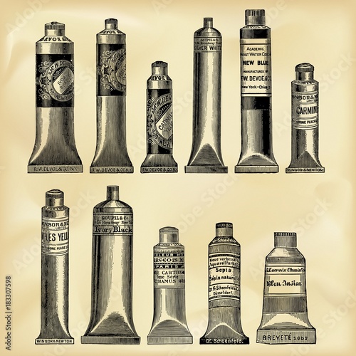 Vintage artist tools