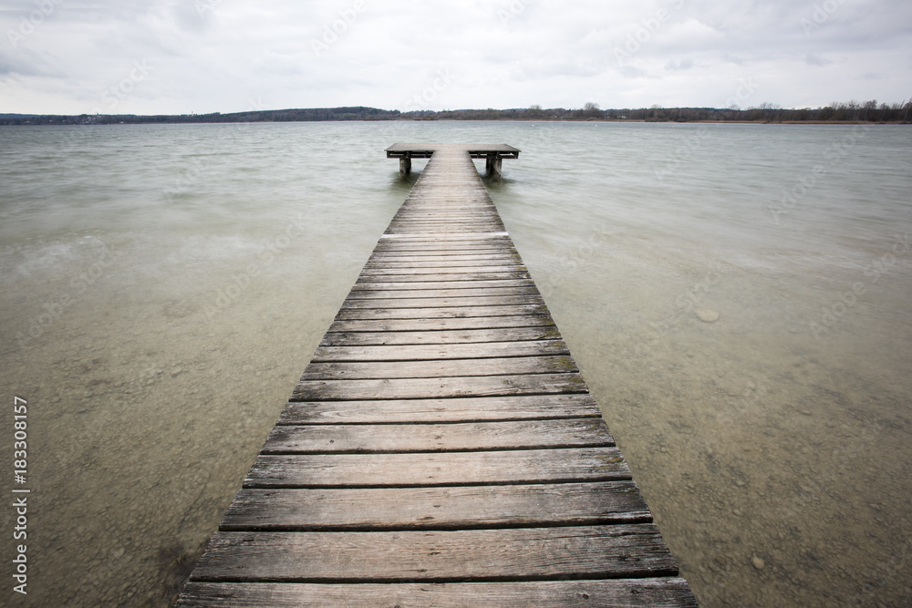 Fototapeta premium Auszeit und Ruhe am Ammersee in Bayern