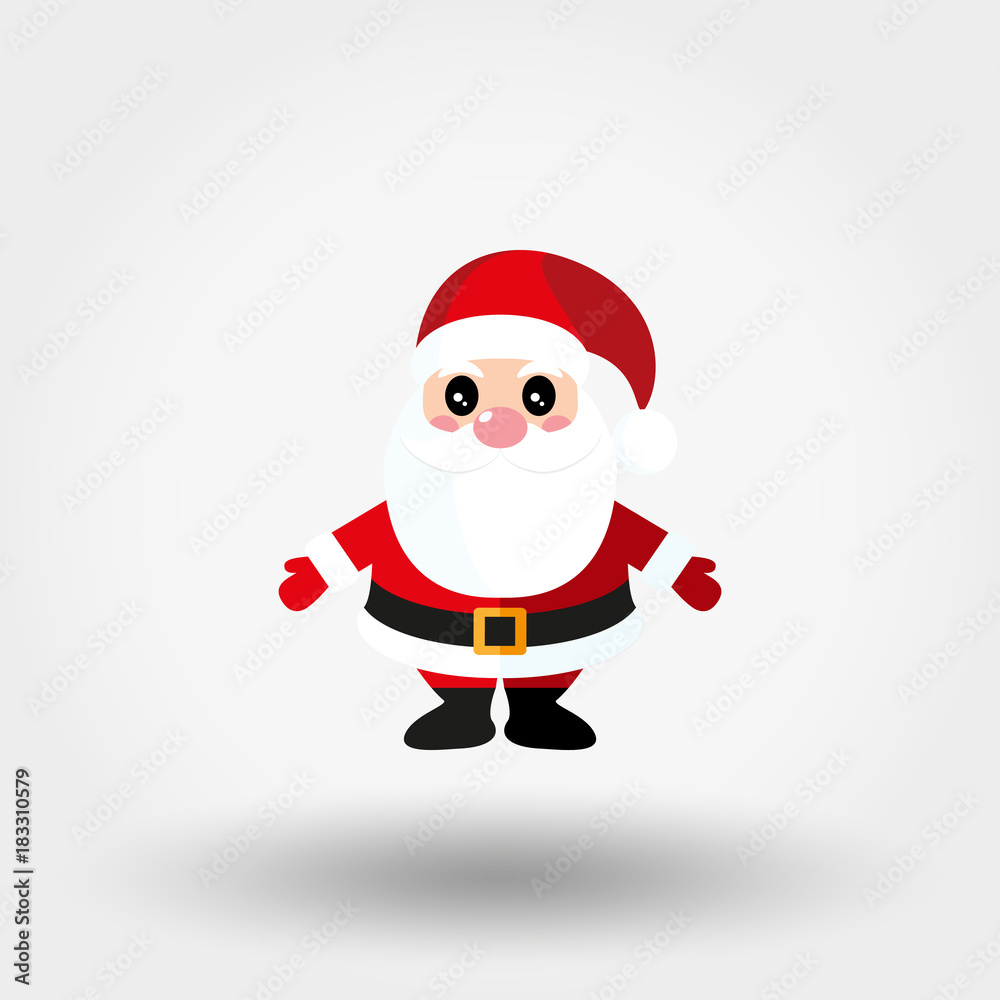 Santa Claus. Icon. Vector. Flat. Santa Claus. Icon. Vector. Flat.