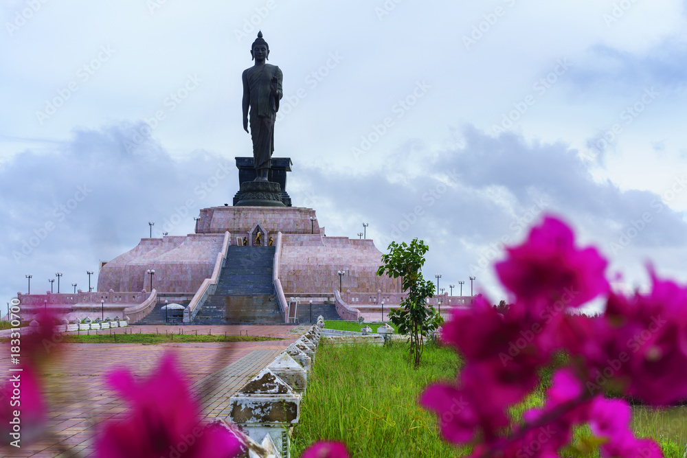 Beautiful  Phutthamonthon Isan , place to worship in the Buddhist East Isan Park , Khon Kaen , Thailand