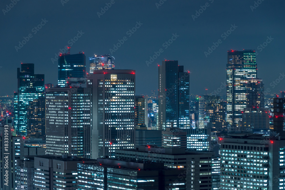 Fotka „東京の夜景 千代田区のビル群8“ ze služby Stock | Adobe Stock