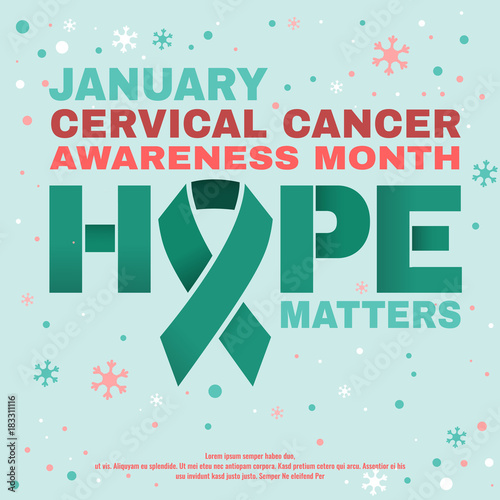 Cervical cancer concept