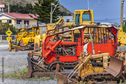 Bulldozer im ungewöhnlichen...