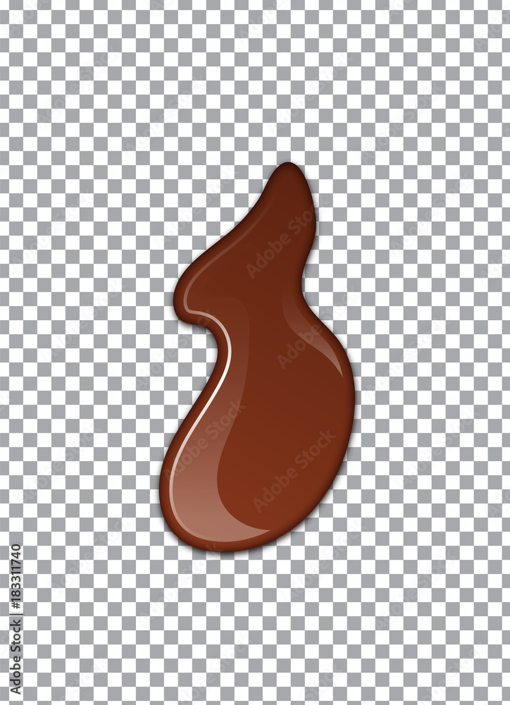 Melted Chocolate Syrup. Sweet Design. Vector illustration. Melted Chocolate Syrup. Sweet Design. Vector illustration.