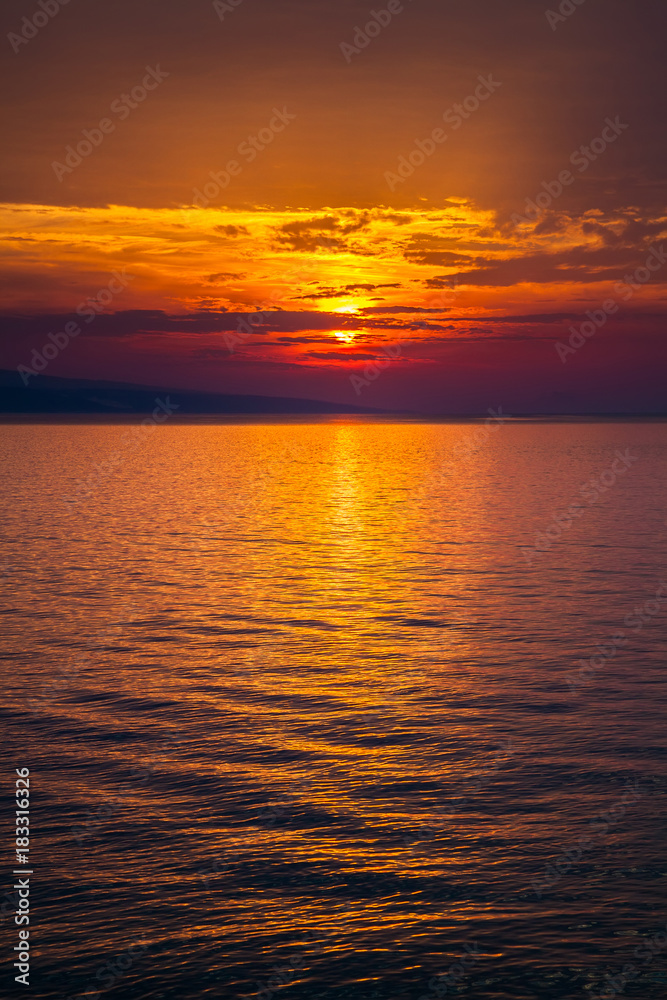 beautiful gold sunset