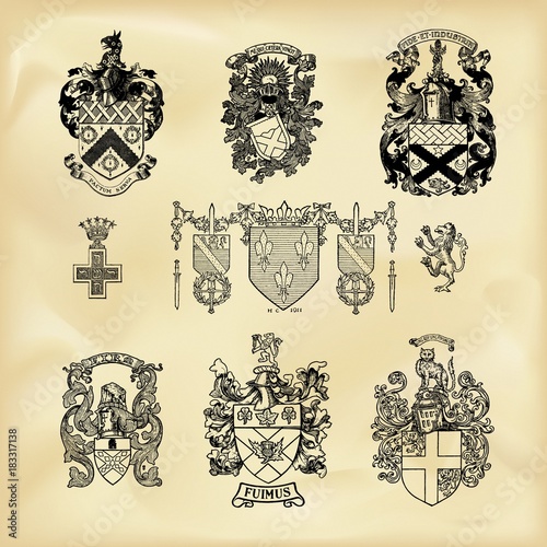 Vintage imperial symbols