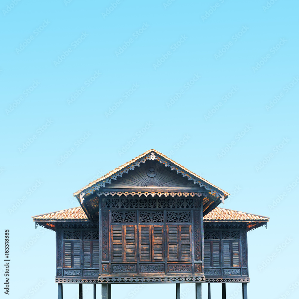 Ancient traditional wooden house