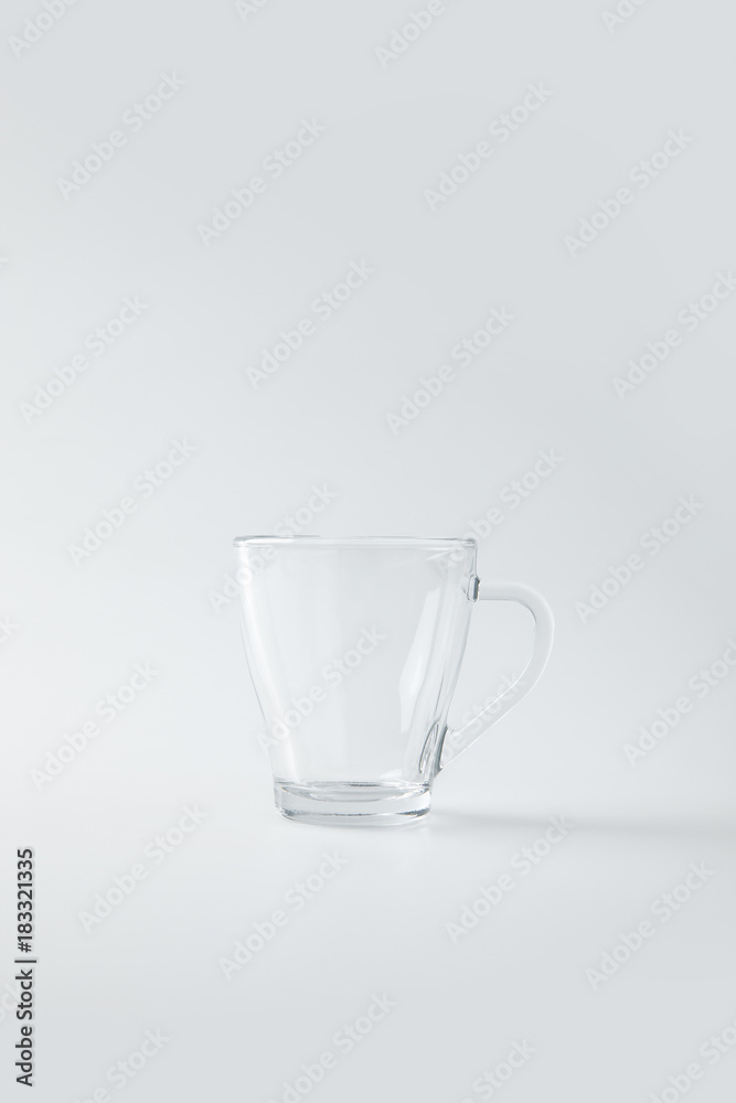 clear glass cup isolated on white clear glass cup isolated on white