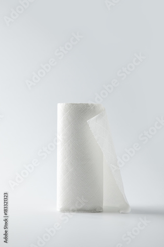 roll of kitchen paper isolated on white