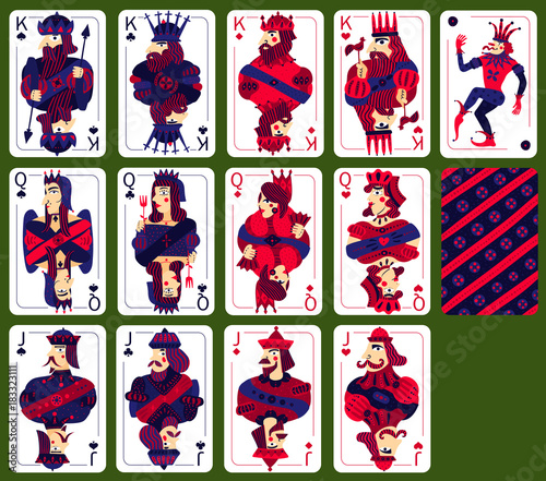 Poker Playing High Cards Set