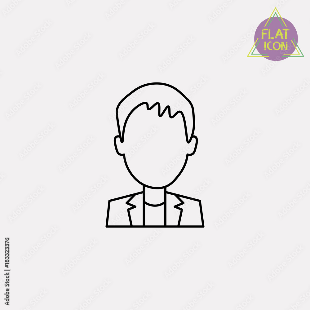 student avatar line icon