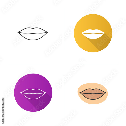 Woman's lips icon