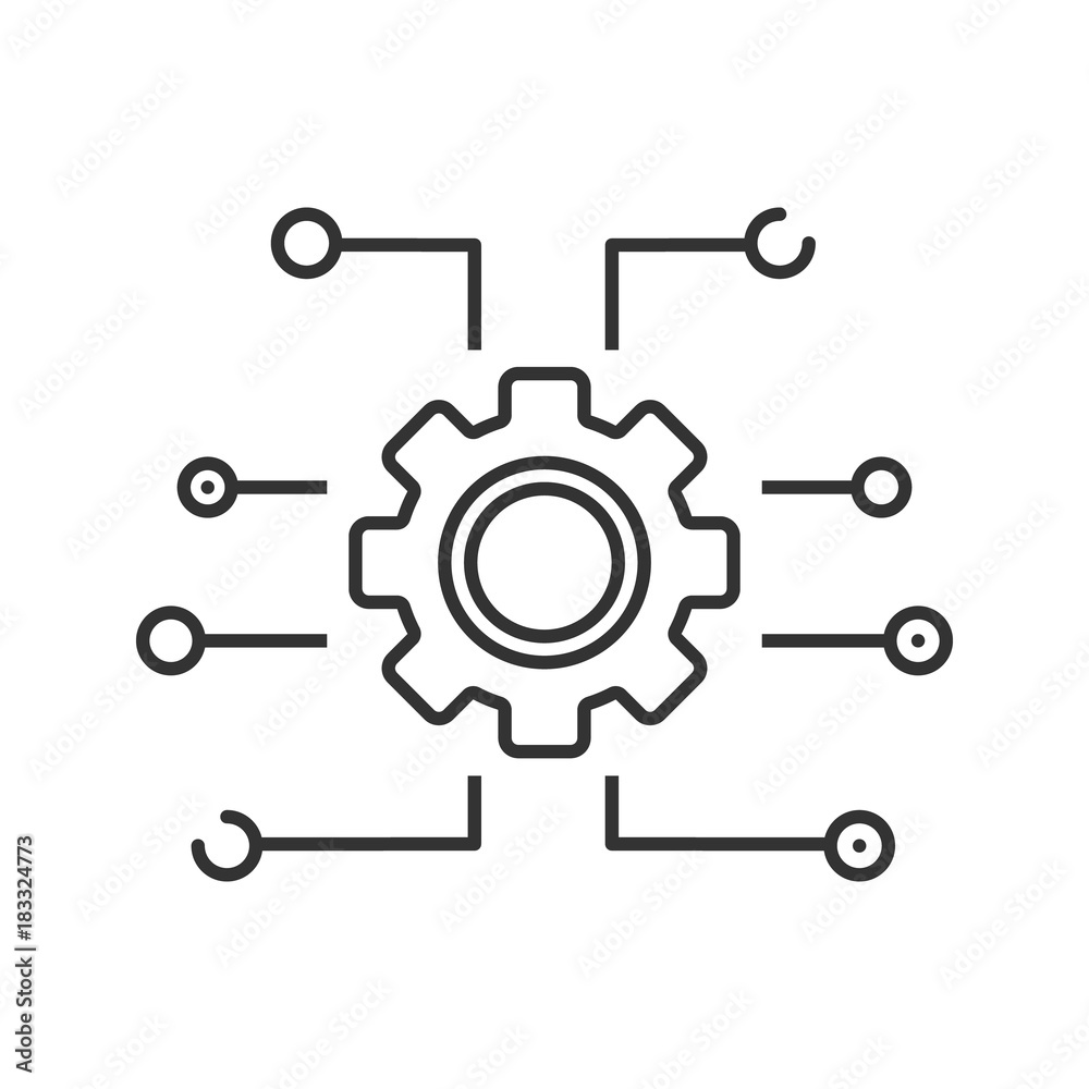 Device settings linear icon Device settings linear icon