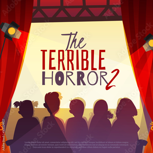 Cinema Show Cartoon Illustration