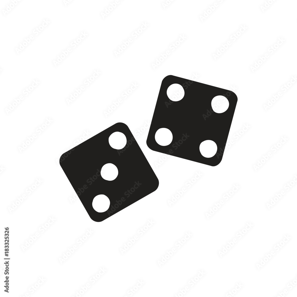 dice icon illustration dice icon illustration