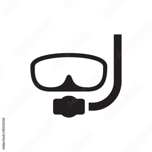 underwater mask icon illustration