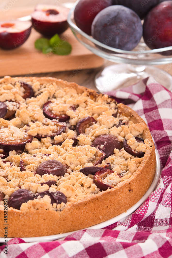 Plum tart. Plum tart.