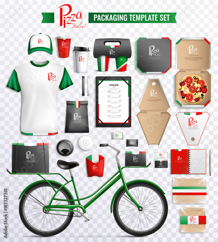 Pizza Packaging Template Set