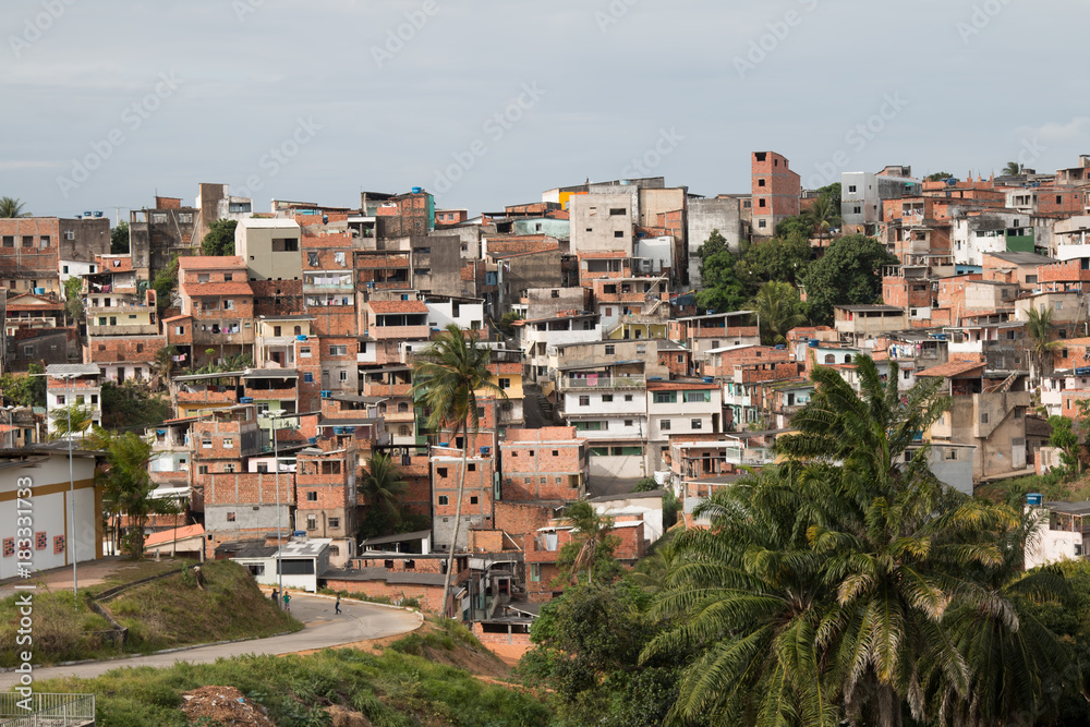 View of Brazilian favela