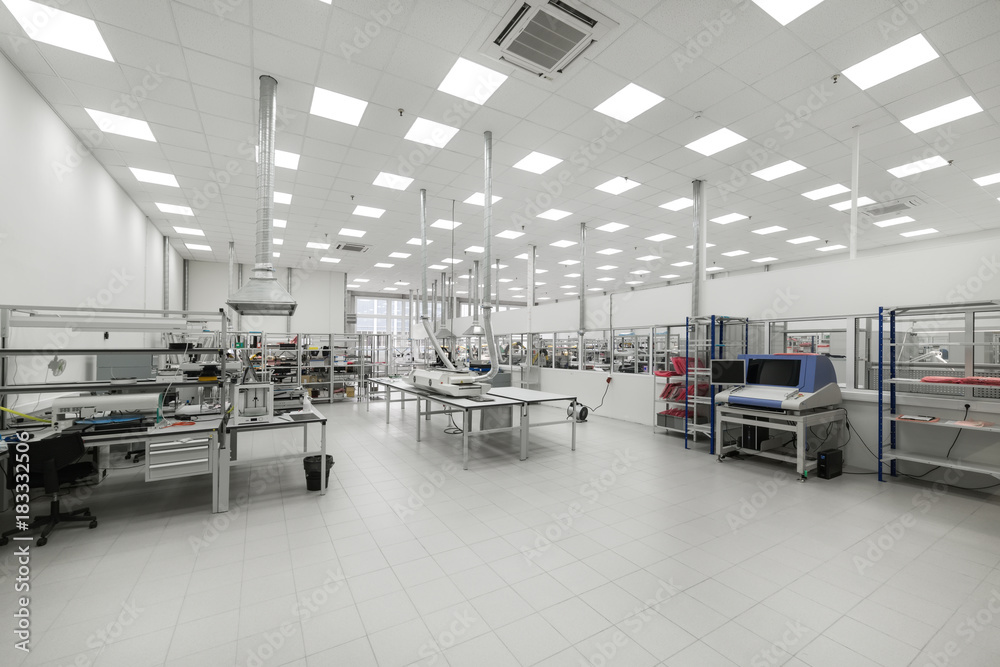 Factory for the manufacture of electronic printed circuit boards. Factory for the manufacture of electronic printed circuit boards.