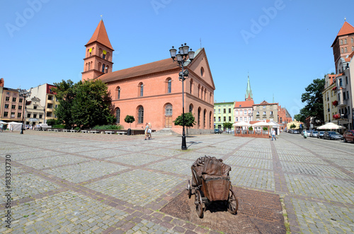 Obraz na płótnie New Town Market Square in Torun (Poland) w salonie