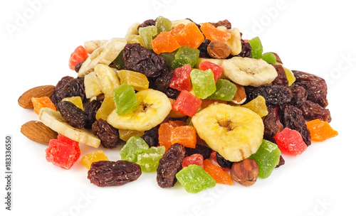 Dried fruits isolated
