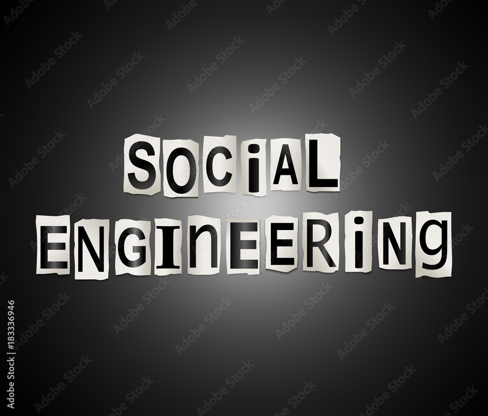 Social engineering concept.