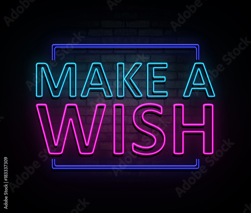 Make a wish concept.