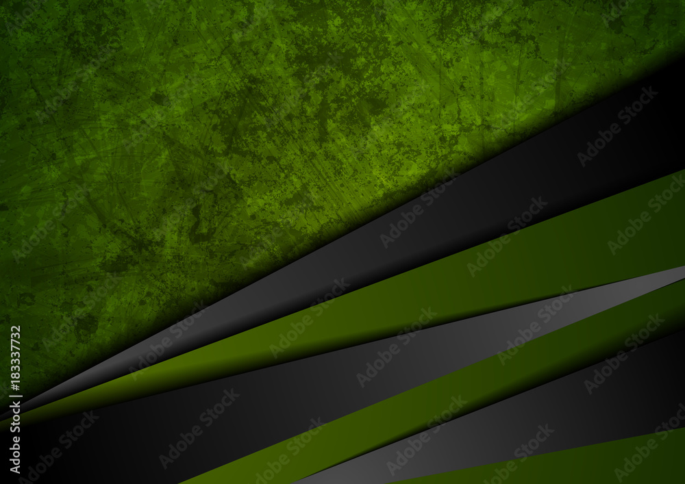Grunge tech material green and black background Grunge tech material green and black background